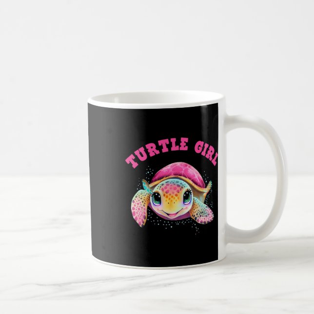 Caneca De Café Turtle Girl Day Favorece o Dia da Terra (Direita)