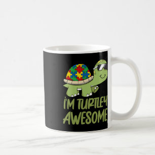 Caneca De Café Turtle Incrível Autismo Quebra-cabeça