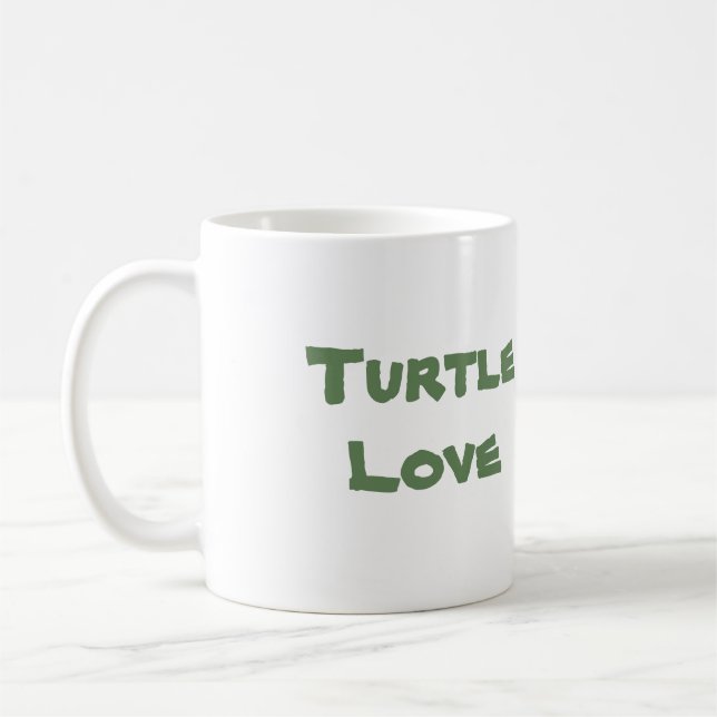 Caneca De Café Turtle Love (Esquerda)