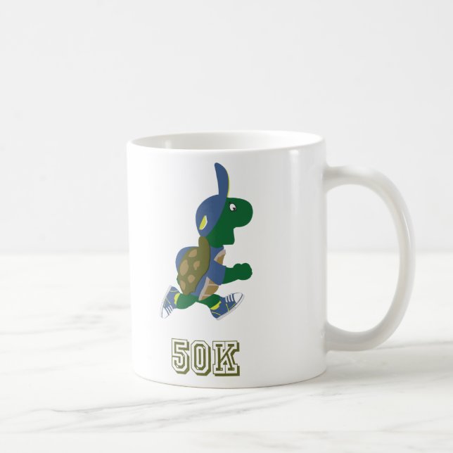 Caneca De Café Turtle Runner 50K - azul (Direita)