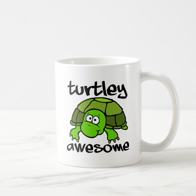 Caneca De Café Turtley Awincrível Engraçado Mug (Direita)