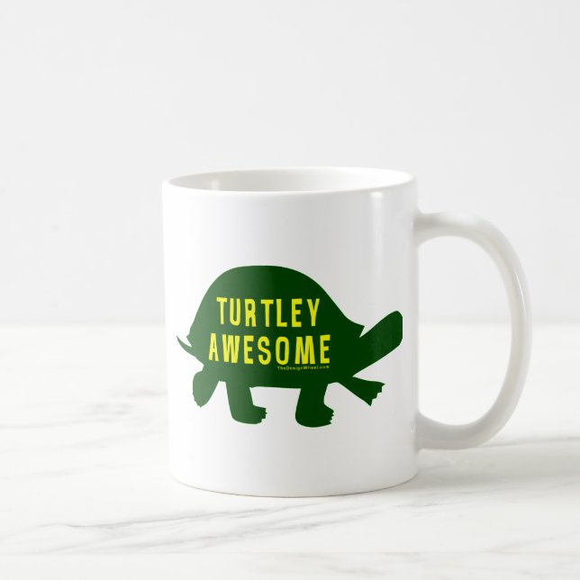 Caneca De Café Turtley Totalmente Incrível (Direita)