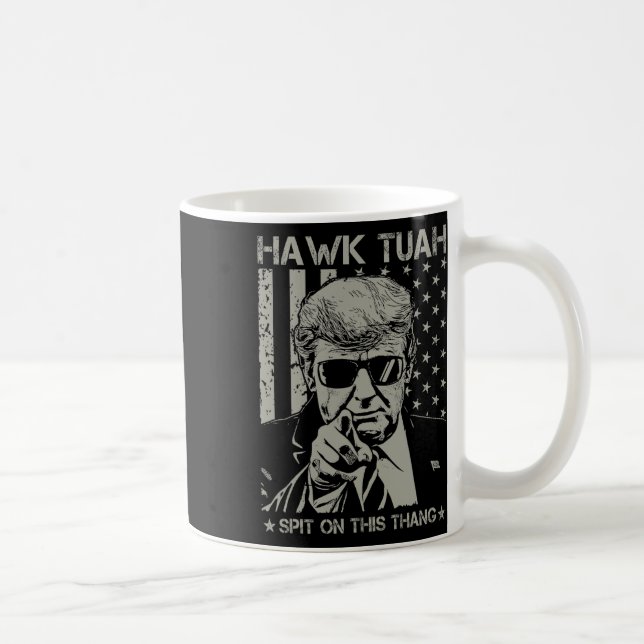 Caneca De Café Tush Spit Sobre Esse Thang Funny Donald Trump 2024 (Direita)