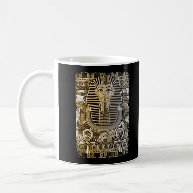 Caneca De Café Tutankhamun Antigo Egito Faroah King Tut Ankh (Esquerda)