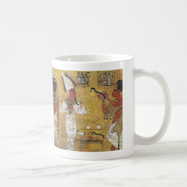 Caneca De Café Tutankhamun's tomb mural (Direita)