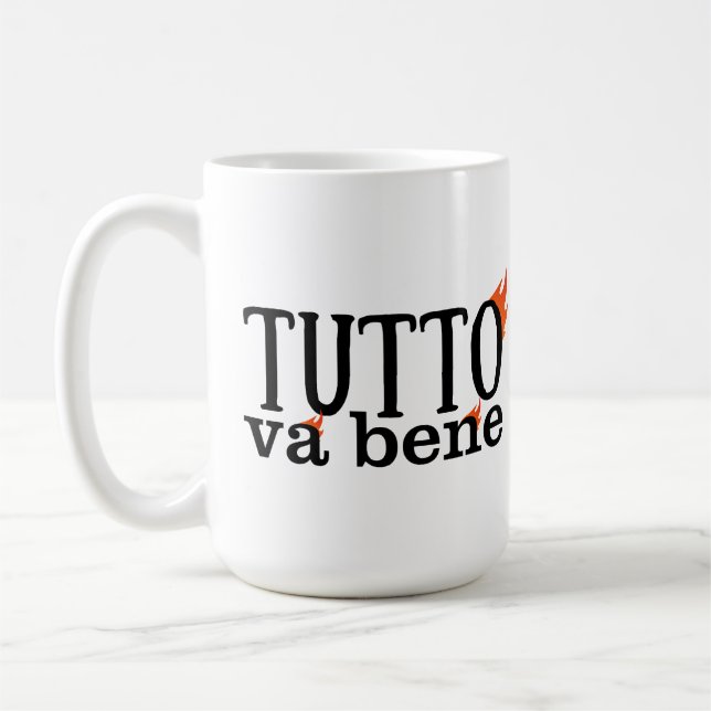 Caneca De Café Tutto Va Bene (fuoco) (Esquerda)