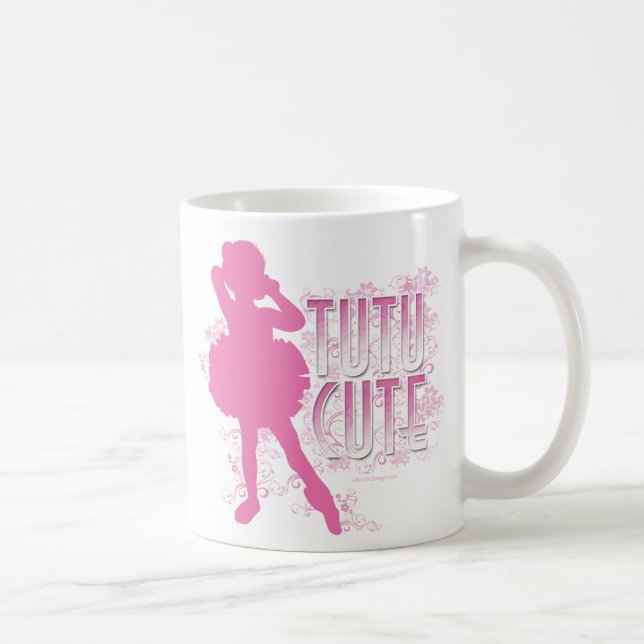 Caneca De Café Tutu Cute (Rosa) (Direita)