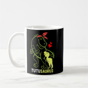 Caneca De Café Tutusaurus Tutu Tyrannosaurus Dinossaur Bebê Mãe