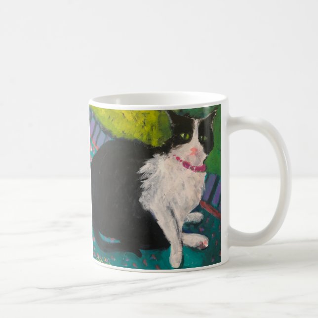 Caneca De Café Tuxedo Cat 11 oz Mug (Direita)