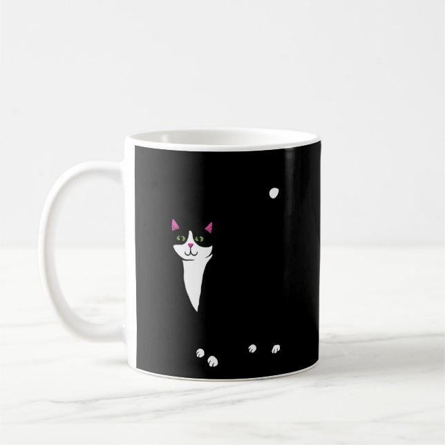 Caneca De Café Tuxedo Cat Mãe (Esquerda)