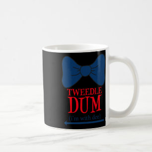 Caneca De Café Tweedle Dum Estou com Dee - Casal preguiçoso Hallo
