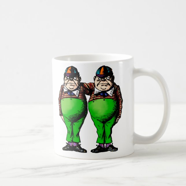 Caneca De Café Tweedles Dum & Dee (Direita)