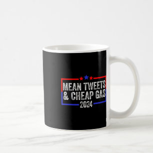 Caneca De Café Tweets E Gás Barato Engraçado 2024 Pro Trump
