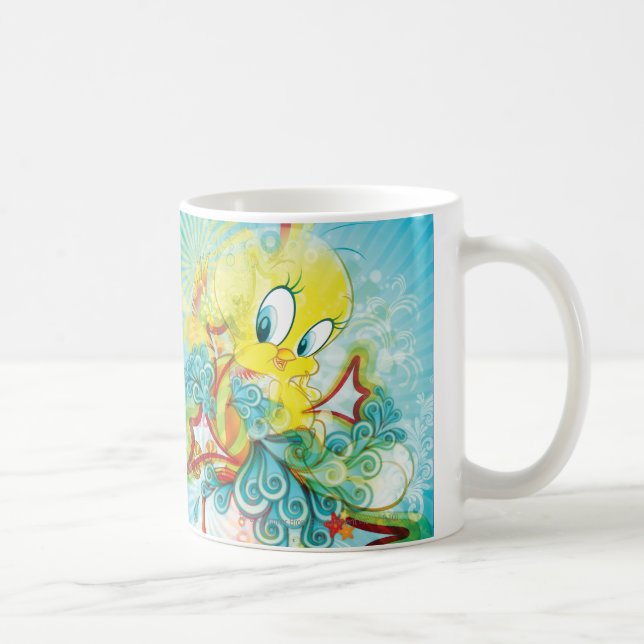Caneca De Café TWEETY™ em onda azul (Direita)