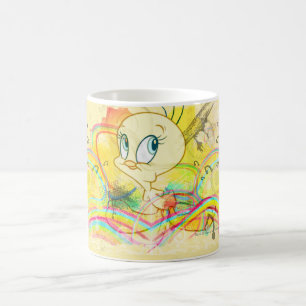 Caneca De Café Tweety Em Rainbows