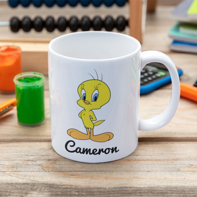 Caneca De Café TWEETY™ | Pássaro inteligente (Criador carregado)
