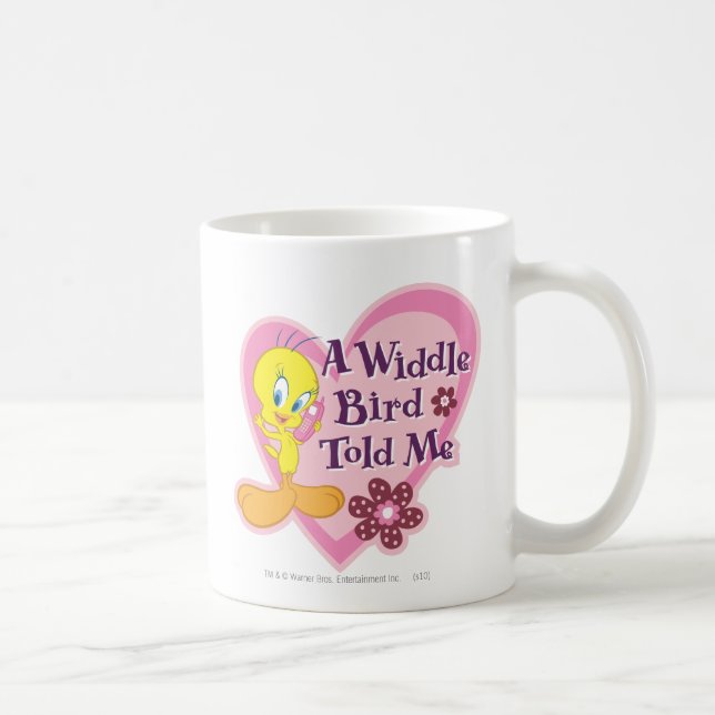 Caneca De Café TWEETY™ "Uma ave widdle me disse" (Direita)