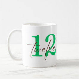 Caneca De Café Twelth Year with Personalization