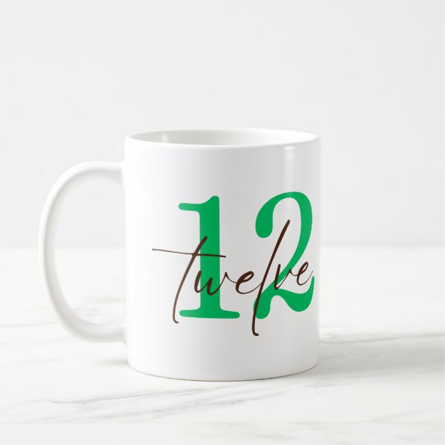 Caneca De Café Twelth Year with Personalization (Esquerda)