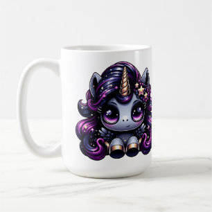 Caneca De Café Twilight pony preto unicórnio
