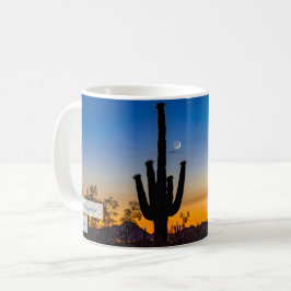 Caneca De Café Twilight Saguaro Psalm 18:28 KJV