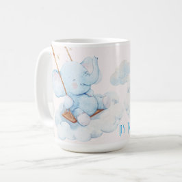 Caneca De Café Twin Baby Elephants Dobram a alegria