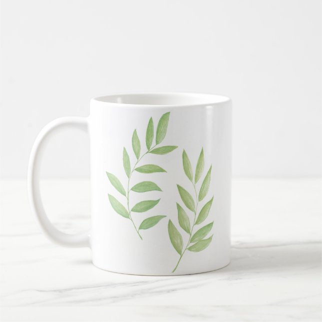 Caneca De Café Twin Leaf Branches Mug (Esquerda)