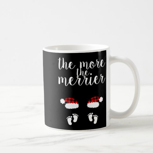 Caneca De Café Twin Pregnancy Christmas Pregnant Women The More T (Direita)