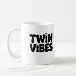 Caneca De Café Twin Vibes Mug - Gemini Zodiac Café Cup