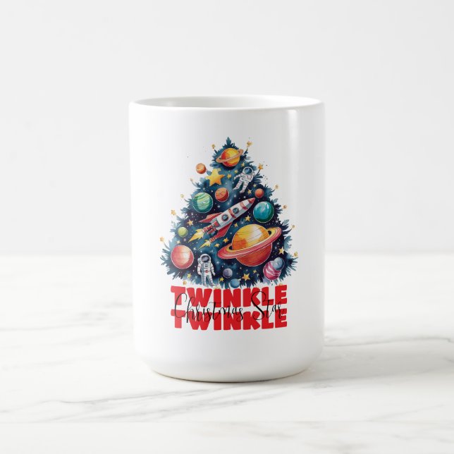 Caneca De Café Twinkle Twinkle Estrela de Natal (Centro)