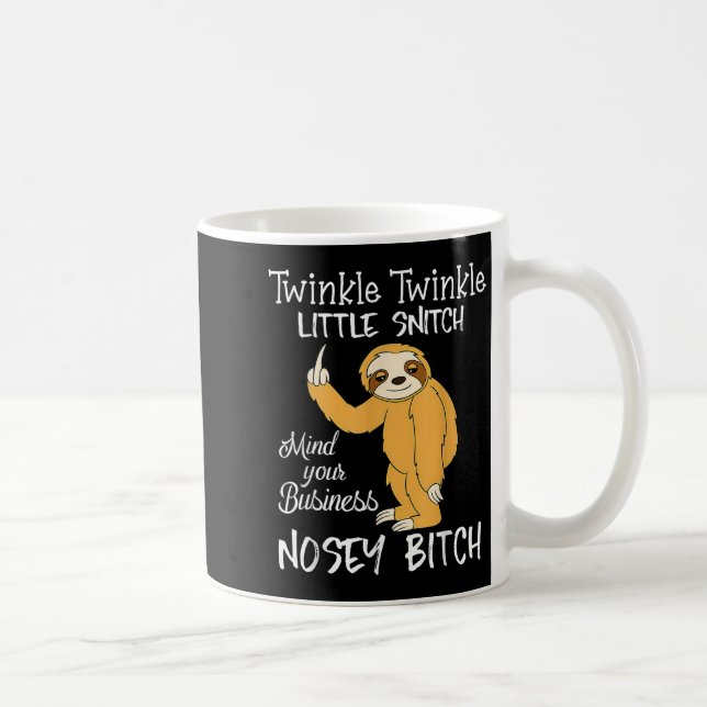 Caneca De Café Twinkle Twinkle Little Snitch Mind Your Business N (Direita)