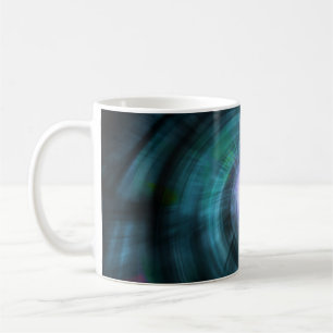 Caneca De Café Twirl cósmico azul