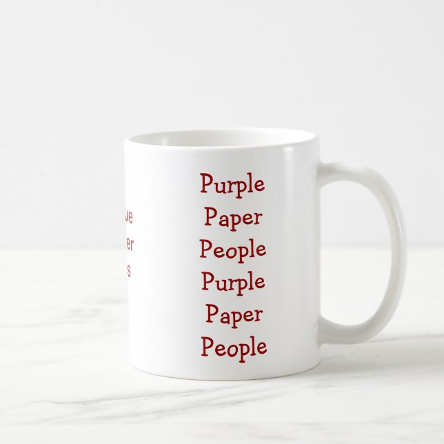 Caneca De Café Twister Twister Pessoas Roxo (Direita)
