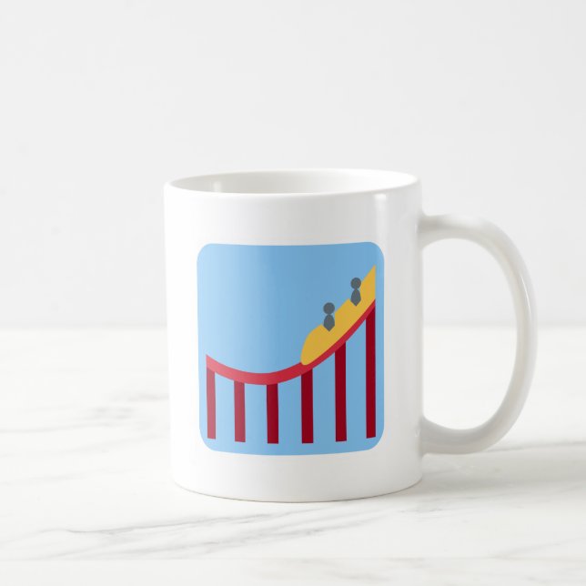 Caneca De Café Twitter Emoji - Roller coaster (Direita)