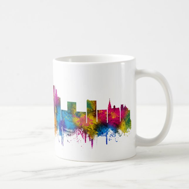 Caneca De Café Tyler Texas Skyline (Direita)