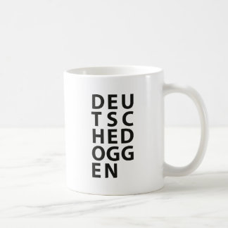 Caneca De Café Typo: Deutsche Dogge