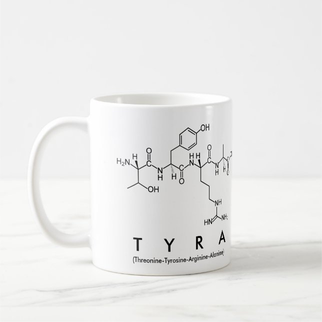 Caneca De Café Tyra peptide name mug (Esquerda)