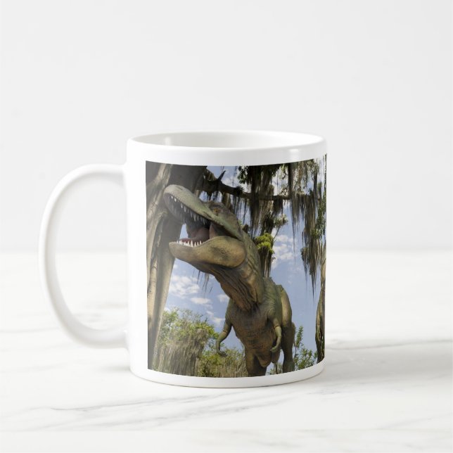 Caneca De Café Tyrannosaurs da caça (Esquerda)