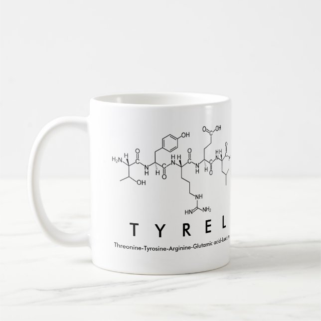 Caneca De Café Tyrel peptide name mug (Esquerda)