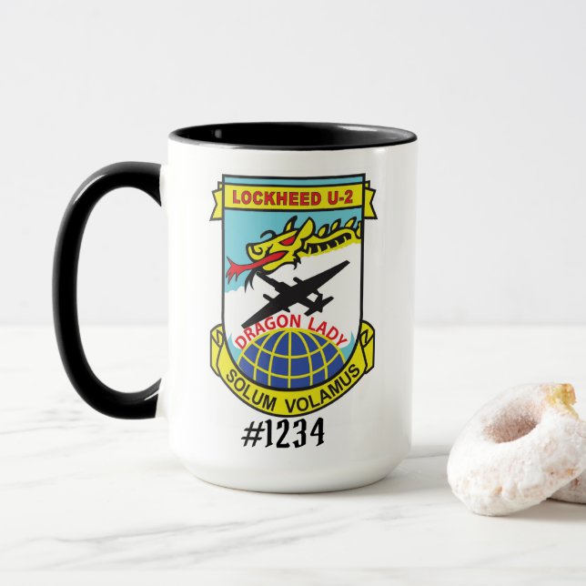 Caneca de café U-2 de solo 15oz (Com Donut)