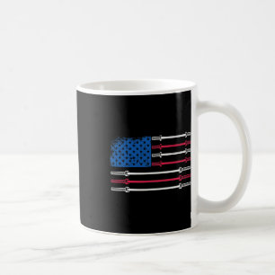 Caneca De Café U Flag Weightelevando Barbell Patriotic Love Fitne