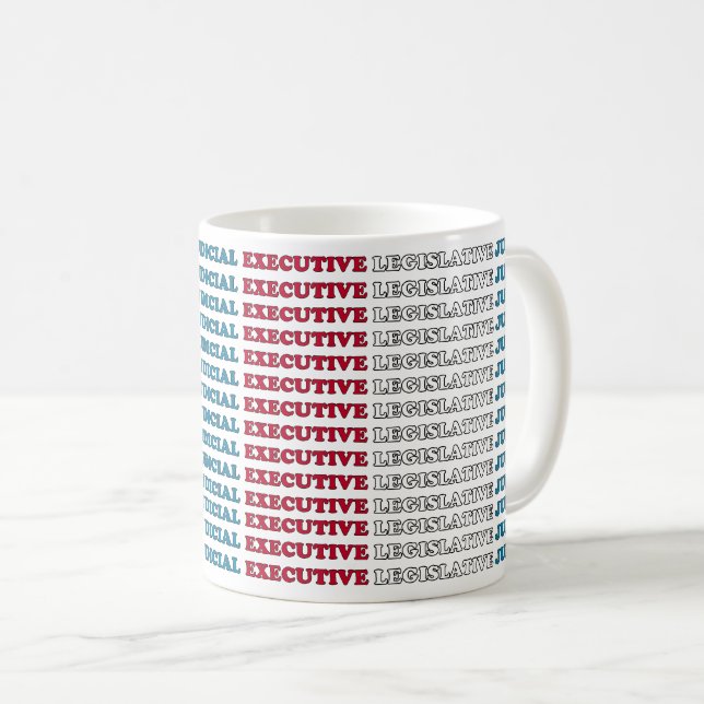 Caneca De Café U.S. Checks & Balances (Frente Esquerda)