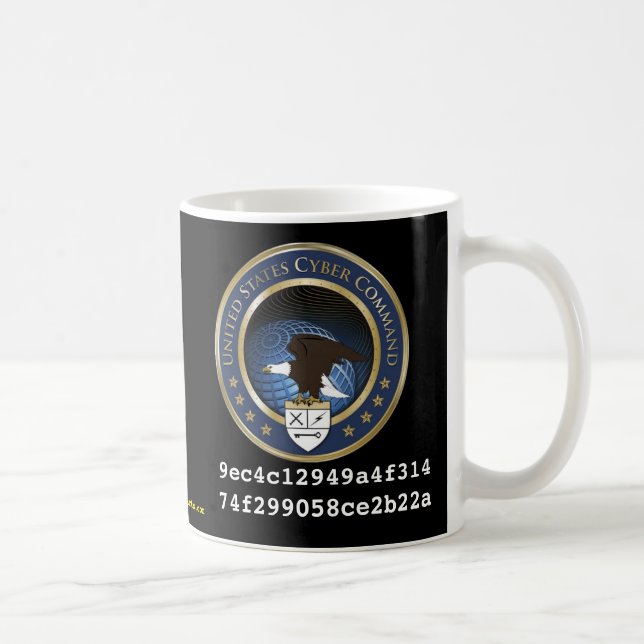 Caneca De Café U.S. Comando do Cyber (Direita)