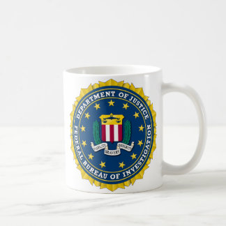 CANECA DE CAFÉ U.S. DEPARTAMENTO DA JUSTIÇA - FBI