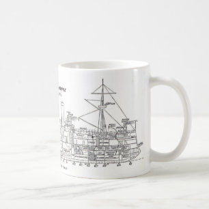 Caneca De Café U.S.S. Maine