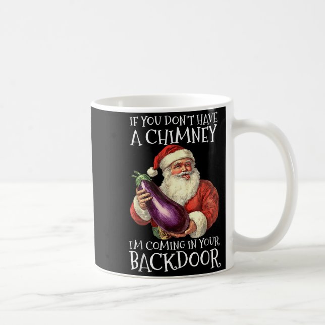 Caneca De Café Ual Innuendo Santa Rude Christmas  (Direita)
