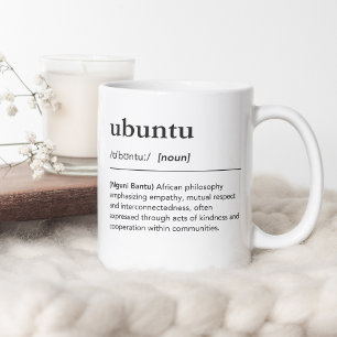 Caneca De Café Ubuntu Definição que sou porque somos