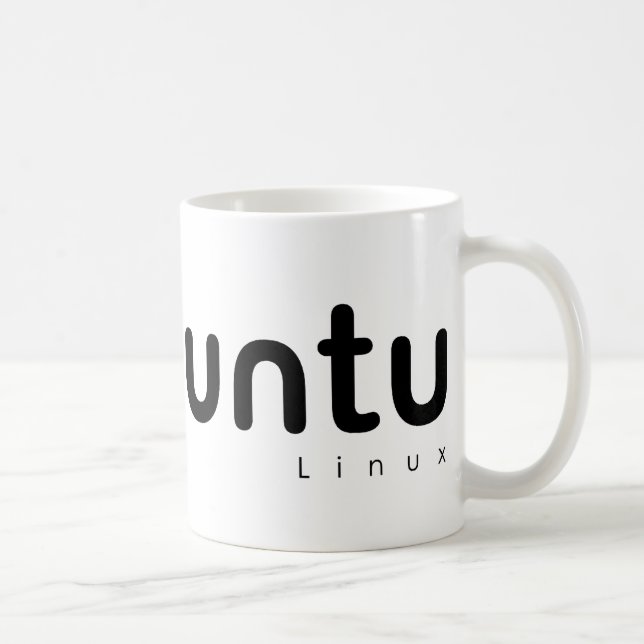 Caneca De Café Ubuntu Linux Open Source (Direita)