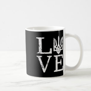 Caneca De Café Ucrânia Amor Ucraniano Zelensky Tryzub Militar Tr