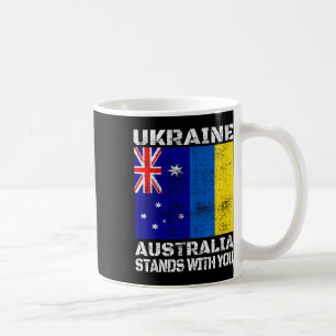 Caneca De Café Ucrânia Austrália Apoia Você Apoio Canadense